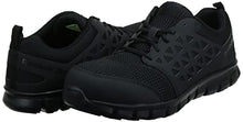 Load image into Gallery viewer, Reebok Work Men's Sublite Cushion RB4039 Safety Toe Athletic Work Shoe, Black, 10.5 M US