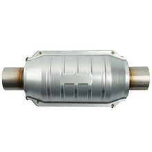 Load image into Gallery viewer, MAYASAF 2" Inlet/Outlet Universal Catalytic Converter, with O2 Port & Heat Shield (EPA Compliant)
