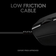 Load image into Gallery viewer, Logitech G PRO Hero Wired Gaming Mouse, 12000 DPI, RGB Lightning, Ultra Lightweight, 6 Programmable Buttons, On-Board Memory, Compatible with PC/Mac - Black