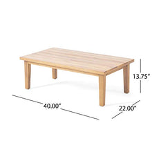 Load image into Gallery viewer, Christopher Knight Home 312610 Doggerville Outdoor 4 Seater Chat Set with Coffee Table, Multi-Brown, Beige, Teak Finish