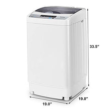 Load image into Gallery viewer, Giantex Full-Automatic Washing Machine Portable Compact 1.34 Cu.ft Laundry Washer Spin with Drain Pump, 10 programs 8 Water Level Selections with LED Display 9.92 Lbs Capacity