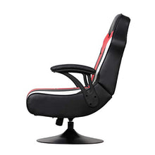 Load image into Gallery viewer, X Rocker Falcon Pedestal PC Office Gaming Chair, 32" x 25" x 42", Black/Red