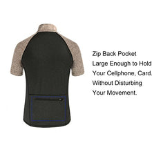 Load image into Gallery viewer, JACK SMITH Mens Baseball Shirts Quarter Zip Quick Dry Polo Back Pocketted Quick Dry Tactical Peformance Short Sleeve Top Black