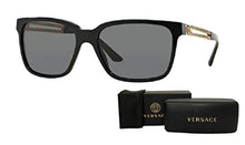Load image into Gallery viewer, Versace VE4307 GB1/87 58M Black/Grey Square Sunglasses For Men+FREE Complimentary Eyewear Care Kit