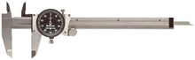 Load image into Gallery viewer, Starrett B120A-6 Dial Caliper, Stainless Steel, Black Face, 0-6" Range, +/-0.001" Accuracy, 0.001" Resolution