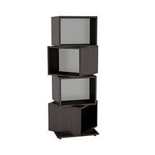 Load image into Gallery viewer, Atlantic 4 Tier Rotating Cube Espresso