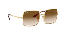 Load image into Gallery viewer, Ray-Ban RB1971 Classic Metal Square Sunglasses, Gold/Brown Gradient, 54 mm