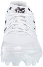 Load image into Gallery viewer, New Balance Men's 4040 V5 TPU Molded Baseball Shoe, All White/White, 10 M US