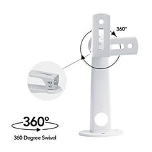 Load image into Gallery viewer, Mini Projector Wall Mount/Projector Hanger/CCTV Security Camera Housing Mounting Bracket(White) - for CCTV/Camera/Projector/Webcam - with Load 11 lbs Length 7.8 inch - Rotation 360° White