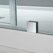 Load image into Gallery viewer, WOODBRIDGE MBSDC 6062-C Frameless Bathtub Shower Doors 56-60" Width x 62" Height with 3/8"(10mm) Clear Tempered Glass in Polished Chrome Finish
