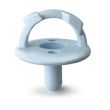 Load image into Gallery viewer, Itzy Ritzy Sweetie Soother Pacifier Set of 2- Silicone Newborn Pacifiers with Collapsible Handle & Two Air Holes for Added Safety; Set of 2 in Light Blue & Dark Blue, Ages Newborn & Up