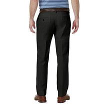 Load image into Gallery viewer, Haggar Men's Cool 18 Pro Straight Fit Flat Front Superflex Waistband Pant, Black, 42Wx30L