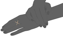 Load image into Gallery viewer, Platinum-Plated Sterling Silver Criss Cross "X" Ring made with Swarovski Zirconia, Size 8