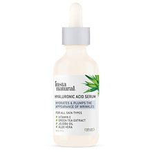 Load image into Gallery viewer, InstaNatural - Hyaluronic Acid Serum - With Vitamin C, Organic & 100% Pure Ingredients for Dry Skin, Wrinkle, Fine Line, Eye Bag Defense - Advanced Anti Aging Moisturizer for Men & Women - 2 oz