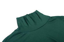 Load image into Gallery viewer, Derminpro Men's Thermal Turtleneck Soft Long Sleeve T-Shirt Forest Green Large