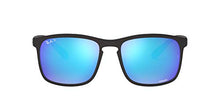 Load image into Gallery viewer, Ray-Ban Men's RB4264 Chromance Sunglasses, Matte Black/Polarized Blue Mirror, 58 mm