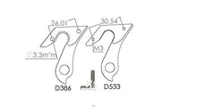 Load image into Gallery viewer, Pilo D533 derailleur Hanger for Cannondale Tesoro, Quick CX, Bad boy (#KP093) Bikes 2011 2010 2009 2008 2007