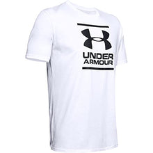 Load image into Gallery viewer, Under Armour Men's Gl Foundation Short-Sleeve T-Shirt , White (100)/Black , X-Small