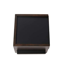 Load image into Gallery viewer, Umbra Mini Stowit Jewelry Box - Modern Keepsake Storage Organizer with Hidden Compartment Drawers for Ring, Bracelet, Watch, Necklace, Earrings, and Accessories (Black / Walnut)