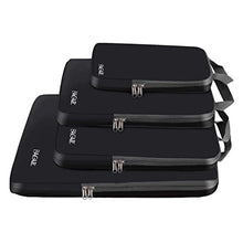 Load image into Gallery viewer, BAGAIL 4 Set/6 Set Compression Packing Cubes Travel Expandable Packing Organizers(Black,4 Set)