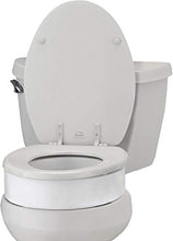 Load image into Gallery viewer, NOVA Medical Products Toilet Seat Riser, Raised Toilet Seat (For Under Seat), For Elongated Toilet Seat, White