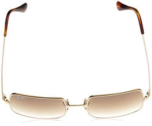 Load image into Gallery viewer, Ray-Ban RB1971 Classic Metal Square Sunglasses, Gold/Brown Gradient, 54 mm