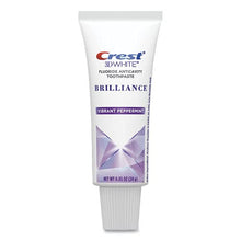 Load image into Gallery viewer, Crest 3D White Brilliance Advanced Whitening Travel Size Toothpaste, .85 oz. (Pack of 4)