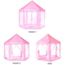 Load image into Gallery viewer, Monobeach Princess Tent Girls Large Playhouse Kids Castle Play Tent with Star Lights Toy for Children Indoor and Outdoor Games, 55'' x 53'' (DxH)