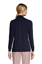 Load image into Gallery viewer, Lands' End Women Long Sleeve Relaxed Cotton Mock Multi Thanksgiving Turkey Regular Large