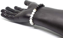 Load image into Gallery viewer, Natural Black Obsidian Crystal Bracelet-Chakra Healing Selenite Agate for Energy Balancing