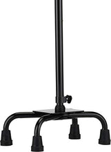 Load image into Gallery viewer, NOVA Medical Products Heavy Duty Quad Cane with Large Base, Black, 4.5 Pound (5710BK)