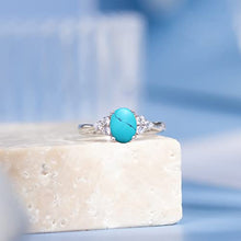 Load image into Gallery viewer, FANCIME December Birthstone Rings for Women Created Gernet Rings Sterling Silver 4-prong Halo Cubic Zirconia Engagement Wedding Ring Fine Jewelry for Women Girls Size 8