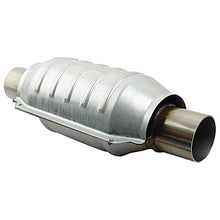 Load image into Gallery viewer, MAYASAF 2" Inlet/Outlet Universal Catalytic Converter, with O2 Port & Heat Shield (EPA Compliant)