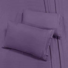 Load image into Gallery viewer, Mejoroom Bed Sheets Set - Soft Microfiber Bed Sheets,14-inch Deep Pockets,Copper ion Element,Wrinkle,Fade,Stain Resistant,Hypoallergenic - 4 Piece(Full,Purple)