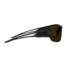Load image into Gallery viewer, Edge TSK215 Kazbek Polarized Wrap-Around Safety Glasses, Anti-Scratch, Non-Slip, UV 400, Military Grade, ANSI/ISEA & MCEPS Compliant, 5.04" Wide, Black Frame/Copper Lens