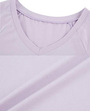 Load image into Gallery viewer, WiWi Bamboo Cotton Nightgowns for Women Soft Long Sleeve Loungewear V Neck Sleepwear Plus Size Nightshirts S-3X, Lavender Purple, XX-Large