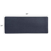 Load image into Gallery viewer, MotionTex Exercise Equipment Mat for Under Stationary Bike, Spin Bike, Fitness Equipment, Home Gym Floor Protection, 24" x 60", Black