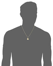 Load image into Gallery viewer, 14k Gold-Filled Medium Round Saint Christopher Pendant Necklace with Stainless Steel Chain, 20"