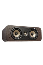 Load image into Gallery viewer, Polk Signature Elite ES30 Center Channel Speaker - Hi-Res Audio Certified and Dolby Atmos & DTS:X Compatible, 1" Tweeter & Two 5.25" Woofers, Dual Power Port for Effortless Bass, Contemporary Walnut