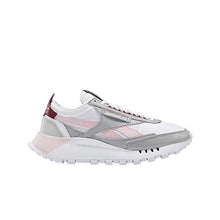 Load image into Gallery viewer, Reebok Kids' Classic Legacy Sneaker, Stark Grey/White/Urban Maroon, 5 M US