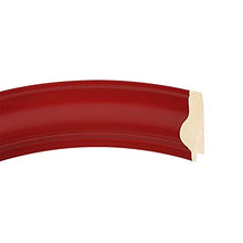 Load image into Gallery viewer, Rectangle Beveled Wall Mirror for Home Decor - Lancaster Style - Holiday Red - 17x21 Outside Dimensions