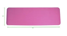 Load image into Gallery viewer, Mind Reader NBRMAT-PNK All Purpose 1/2 Extra Thick Yoga Fitness & Exercise Mats with Carrying Strap, High Density Anti-Tear, Pink