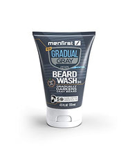 Load image into Gallery viewer, MENFIRST Gradual Gray Darkening Beard Wash Shampoo for Men, Reduces White Beard Color, 4.6 oz