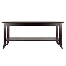 Load image into Gallery viewer, Winsome Genoa Rectangular Coffee Table with Glass Top And Shelf