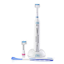 Load image into Gallery viewer, Triple Bristle Best Sonic Electric Toothbrush - Whiter Teeth & Brighter Smile - Rechargeable 31,000 VPM Tooth Brush is Unique & Patented 3 Brush Head Design - Perfect Angle Bristles Clean Each Tooth