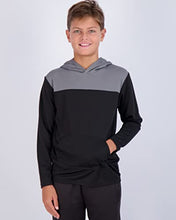 Load image into Gallery viewer, 3 Pack: Boys Girls Youth Teen Mesh Dry Dri Fit Long Sleeve Active Athletic Hoodie Sweatshirt Tops Gym Basketball Clothes Wicking Sweater Uniform Clothes Kids Plain Ninos Warm Soft -Set 1, XS (4/5)