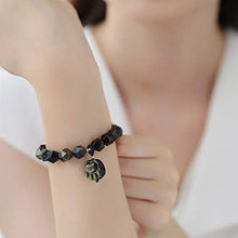 Load image into Gallery viewer, Jewever Obsidian Cat Claw Bracelet Speciacl-cut-shape Elastic Simple Design Stretch Woman Jewelry