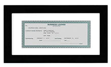 Load image into Gallery viewer, Americanflat 5x10 Business License Frame in Black with Shatter Resistant Glass for Wall and Tabletop