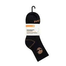 Load image into Gallery viewer, Timberland Men's 3-Pack Yellow Boot Shortie Half Cushioned Quarter Socks, Multi, Medium