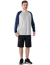 Load image into Gallery viewer, NAVISKIN Men's Quick Dry UPF 50+ Sun Protection Long Sleeve Shirts Collection Grey&Grey-Leaf Size M